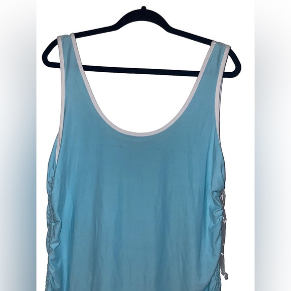 Derek heart size 2X baby blue tank top shirt - Picture 3 of 9